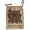 Hipster Cats & Mustache Santa Bag - Front