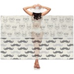 Hipster Cats & Mustache Sheer Sarong (Personalized)