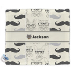Hipster Cats & Mustache Security Blanket (Personalized)