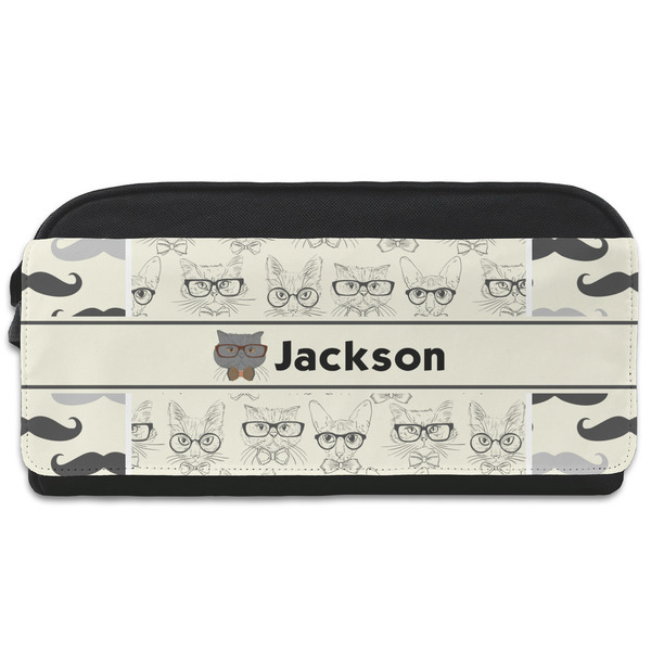 Custom Hipster Cats & Mustache Shoe Bag (Personalized)
