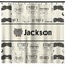Hipster Cats & Mustache Shower Curtain (Personalized) (Non-Approval)