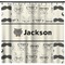 Hipster Cats & Mustache Shower Curtain - Custom Size (Personalized)