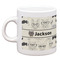 Hipster Cats & Mustache Single Shot Espresso Cup - Single Front