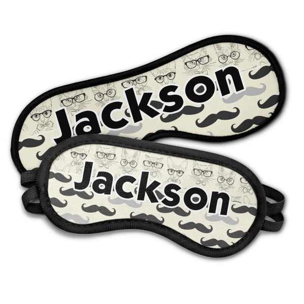 Hipster Cats & Mustache Sleeping Eye Masks - PARENT