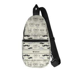 Hipster Cats & Mustache Sling Bag (Personalized)