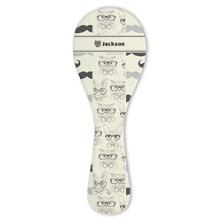 Hipster Cats & Mustache Ceramic Spoon Rest (Personalized)