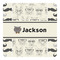 Hipster Cats & Mustache Square Decal - Medium (Personalized)
