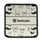 Hipster Cats & Mustache Iron On Square Patch w/ Name or Text