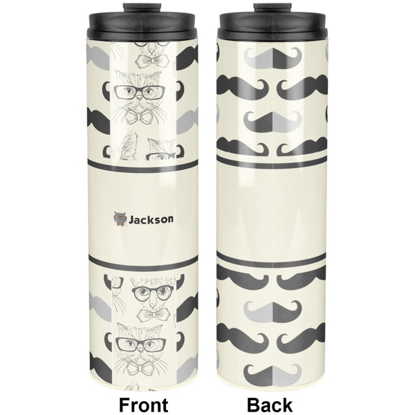 Hipster Cats & Mustache Stainless Steel Tumbler 20 Oz - Approval
