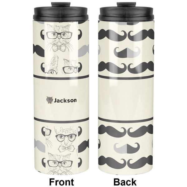 Hipster Cats & Mustache Stainless Steel Tumbler - Apvl