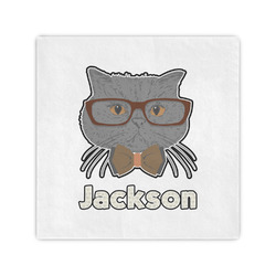 Hipster Cats & Mustache Cocktail Napkins (Personalized)