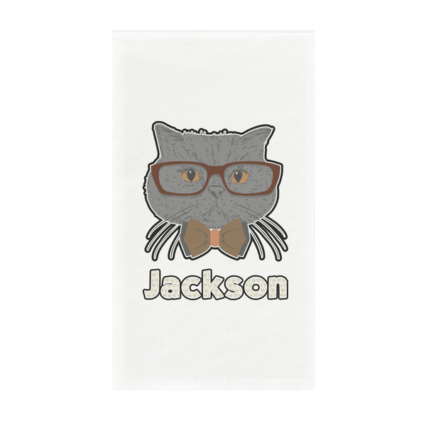 Custom Hipster Cats & Mustache Guest Towels - Full Color - Standard (Personalized)