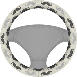Hipster Cats & Mustache Steering Wheel Cover