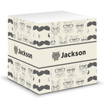 Hipster Cats & Mustache Sticky Note Cube (Personalized)