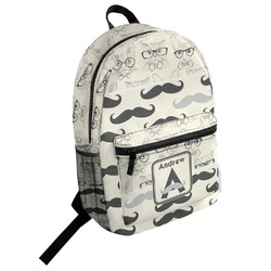 Hipster Cats & Mustache Student Backpack (Personalized)
