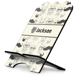 Hipster Cats & Mustache Stylized Tablet Stand (Personalized)