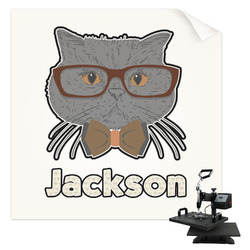 Hipster Cats & Mustache Sublimation Transfer - Baby / Toddler (Personalized)