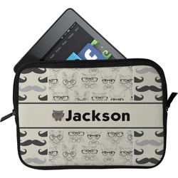 Hipster Cats & Mustache Tablet Case / Sleeve (Personalized)