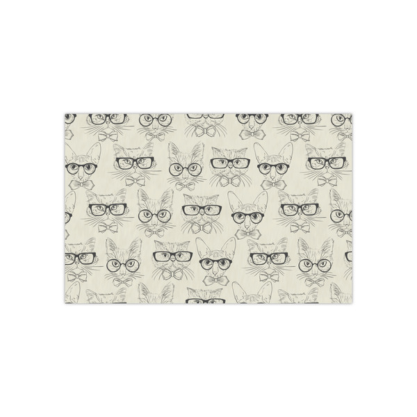 Custom Hipster Cats & Mustache Tissue Paper Sheets - Small - Heavyweight