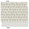 Hipster Cats & Mustache Tissue Paper - Lightweight - Large - Front & Back