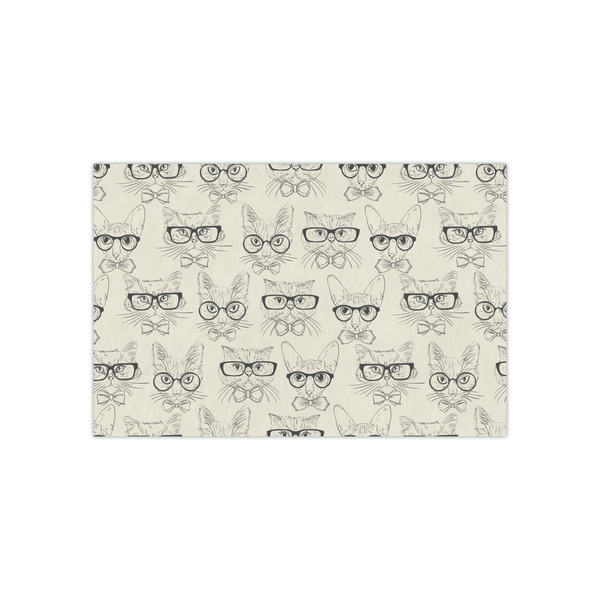 Custom Hipster Cats & Mustache Small Tissue Papers Sheets - Lightweight