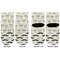 Hipster Cats & Mustache Toddler Ankle Socks - Double Pair - Front and Back - Apvl