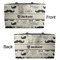 Hipster Cats & Mustache Tote w/Black Handles - Front & Back Views