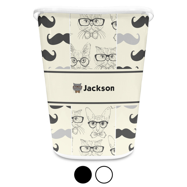 Hipster Cats & Mustache Trash Can Aggregate