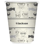 Hipster Cats & Mustache Waste Basket (Personalized)