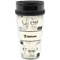 Hipster Cats & Mustache Travel Mug (Personalized)