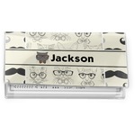 Hipster Cats & Mustache Vinyl Checkbook Cover (Personalized)