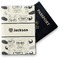 Hipster Cats & Mustache Vinyl Passport Holder (Personalized)