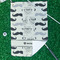 Hipster Cats & Mustache Waffle Weave Golf Towel - In Context