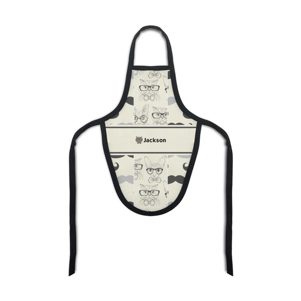 Custom Hipster Cats & Mustache Bottle Apron (Personalized)