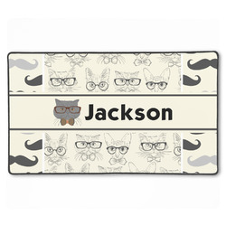 Hipster Cats & Mustache XXL Gaming Mouse Pad - 24" x 14" (Personalized)