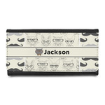 Hipster Cats & Mustache Leatherette Ladies Wallet (Personalized)