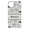 Hipster Cats & Mustache iPhone 14 Plus Case - Back
