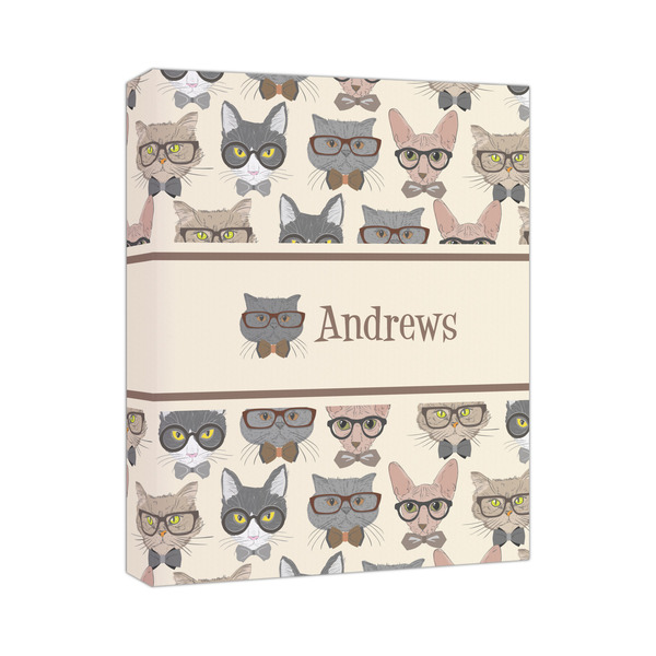 Custom Hipster Cats Canvas Print (Personalized)