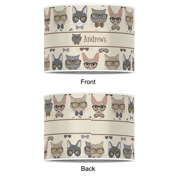 Hipster Cats 12" Drum Lampshade - APPROVAL (Poly Film)