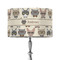 Hipster Cats 12" Drum Lampshade - ON STAND (Fabric)
