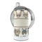 Hipster Cats 12 oz Stainless Steel Sippy Cups - FULL (back angle)