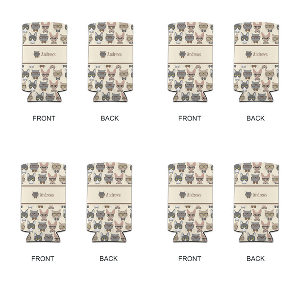 Hipster Cats 12oz Tall Can Sleeve - Set of 4 - APPROVAL