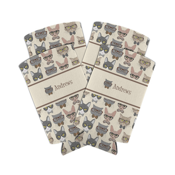 Hipster Cats 12oz Tall Can Sleeve - Set of 4 - MAIN