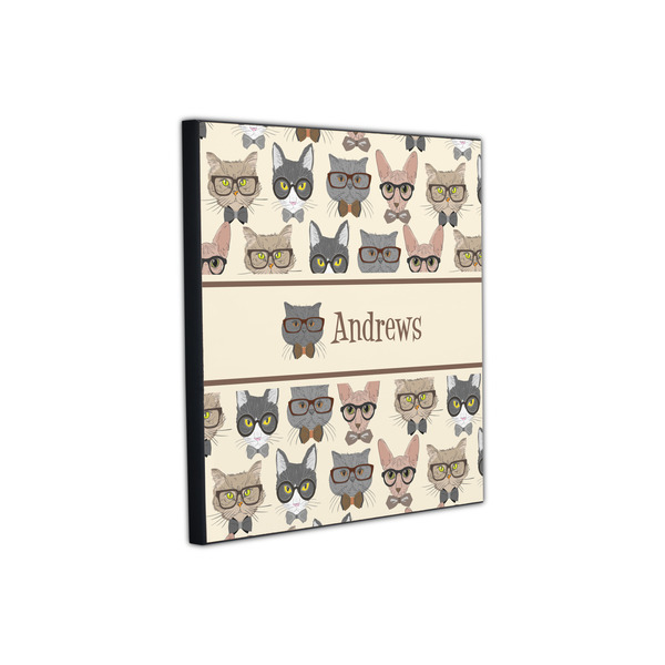 Hipster Cats 12x12 Wood Print - Angle View