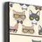 Hipster Cats 12x12 Wood Print - Closeup