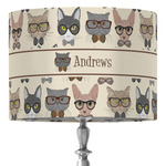 Hipster Cats 16" Drum Lamp Shade - Fabric (Personalized)
