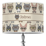 Hipster Cats Drum Lamp Shade (Personalized)
