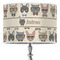 Hipster Cats 16" Drum Lampshade - ON STAND (Poly Film)