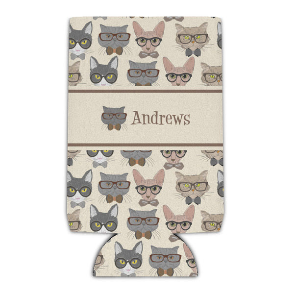Custom Hipster Cats Can Cooler (Personalized)