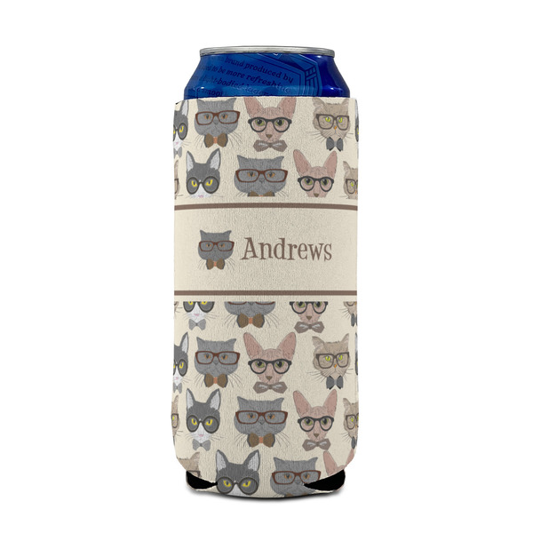 Hipster Cats 16oz Can Sleeve - FRONT (on can)